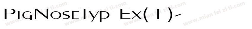 PigNoseTyp Ex(1)字体转换